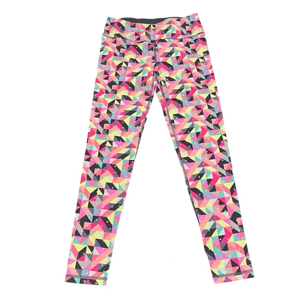 Victoria's Secret VSX Sport Knockout Leggings - Pink, Yellow, Black Size M